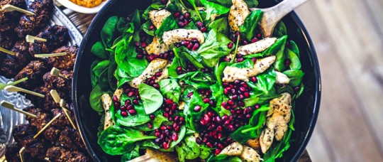 Pomegranate Mediterranean Style Salad